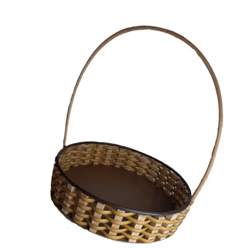 Cesta Café Da Manhã Redonda 30 Cm Fibra Sintética