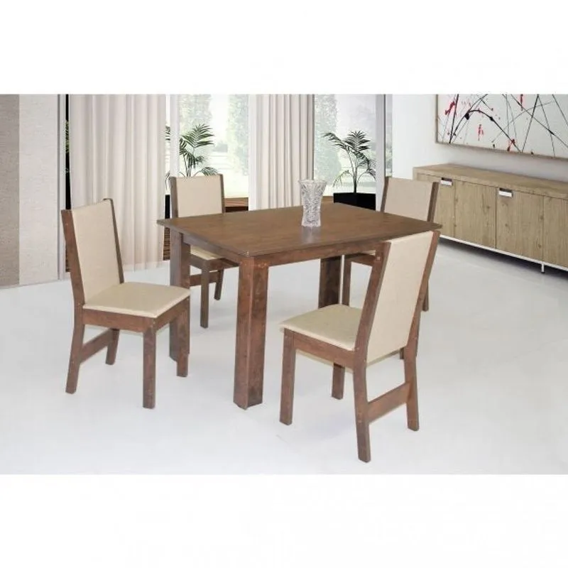 Conjunto Sala De Jantar 4 Cadeiras Nobre Café Demolição