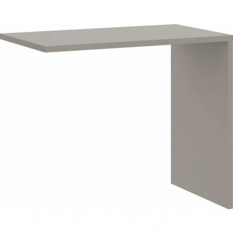 Escrivaninha Mesa Escritório Reta Office Elegance 90cm Níquel Cinza Níquel