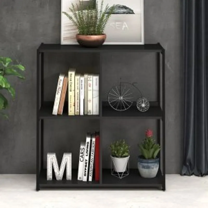 Estante Menor 3 Prateleiras Web Home Espresso Móveis Preto