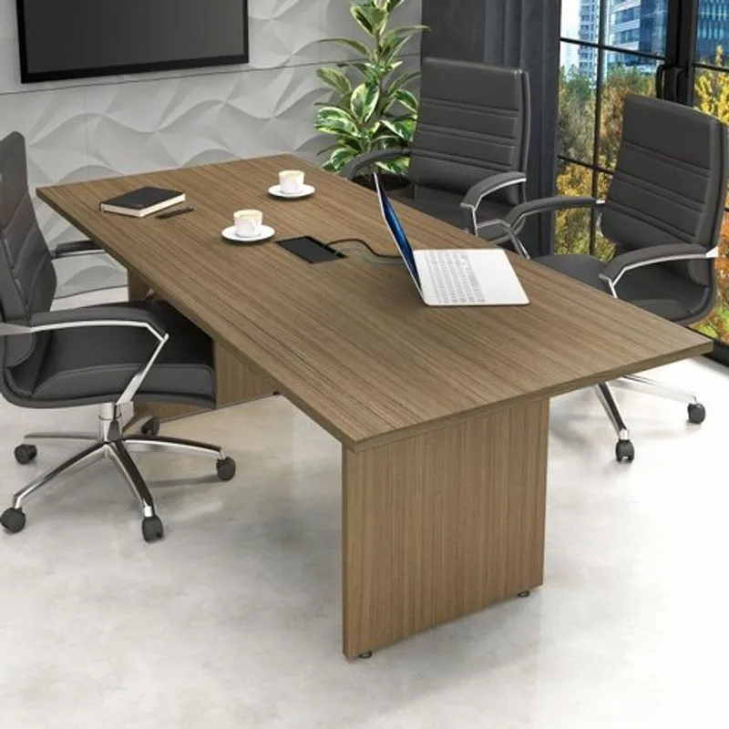 Mesa De Reunião Reta 200cm Web30 Espresso Móveis Málaga