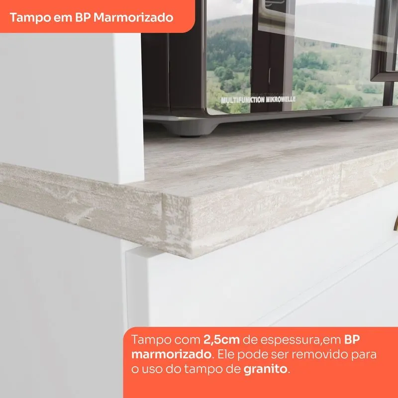 Tampo Para Balcão Emily 120cm Henn Calcare