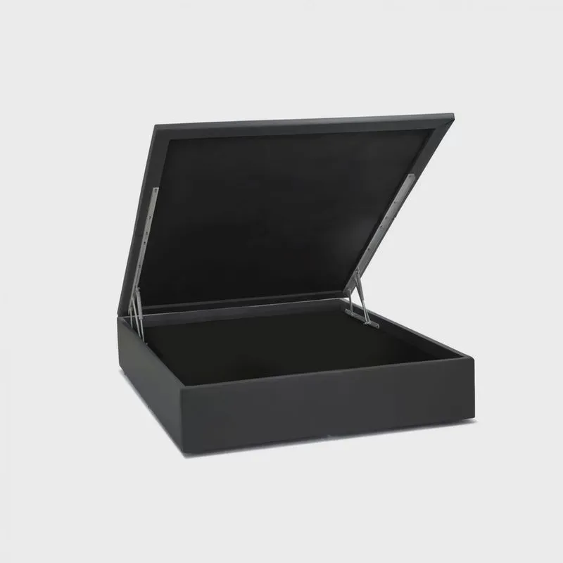 Base Baú Physical Corino Casal 138x188x39cm Ortobom