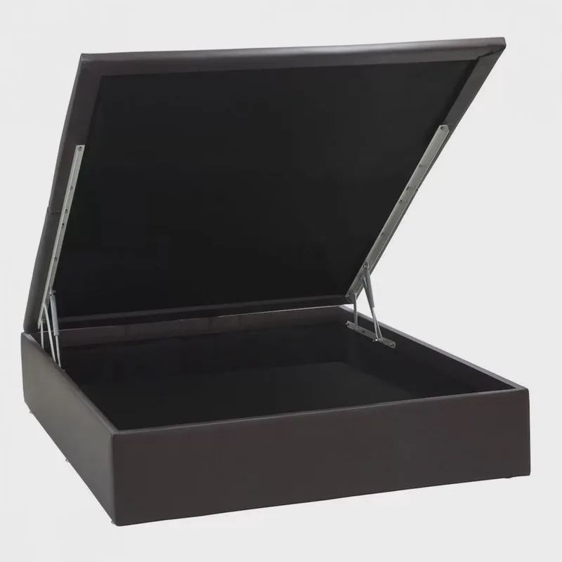 Base Baú Physical Corino Casal 138x188x39cm Ortobom