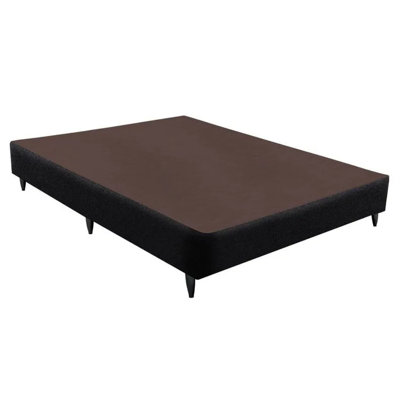Base Sommier Linho Casal 138x188x23cm Ortobom Preto Preto