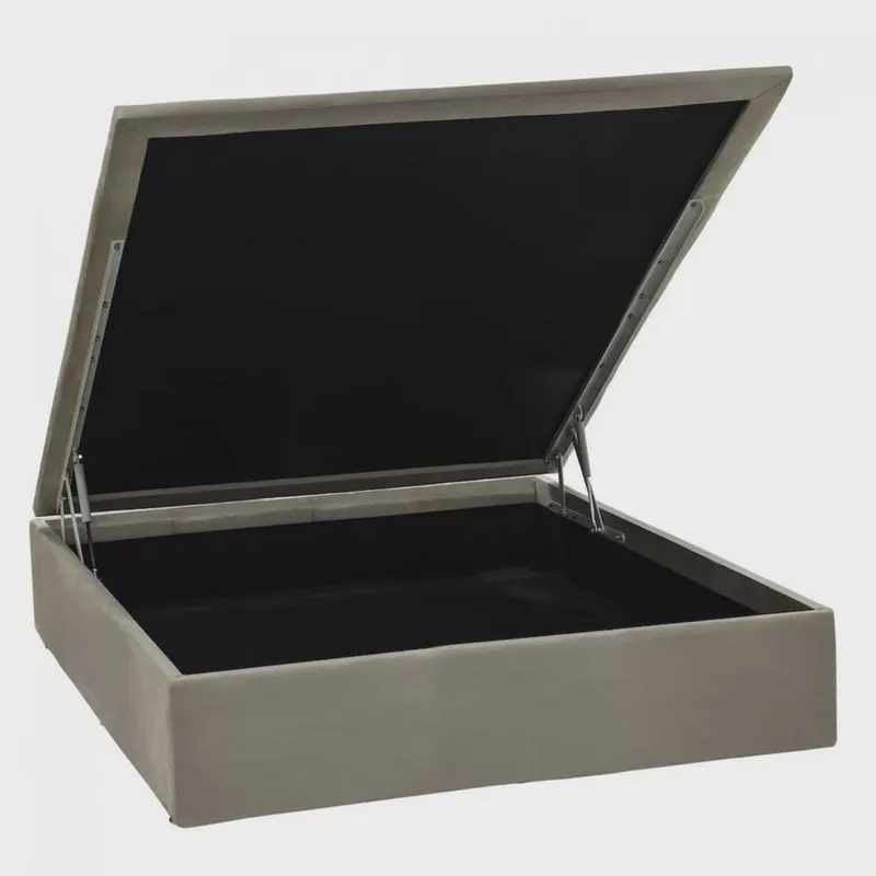 Base Baú Physical Camurça Casal 138x188x39cm Ortobom