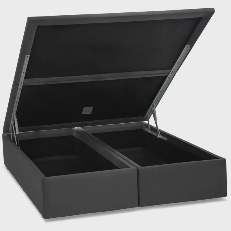Base Baú Camurça Super King 193x203x39cm Ortobom