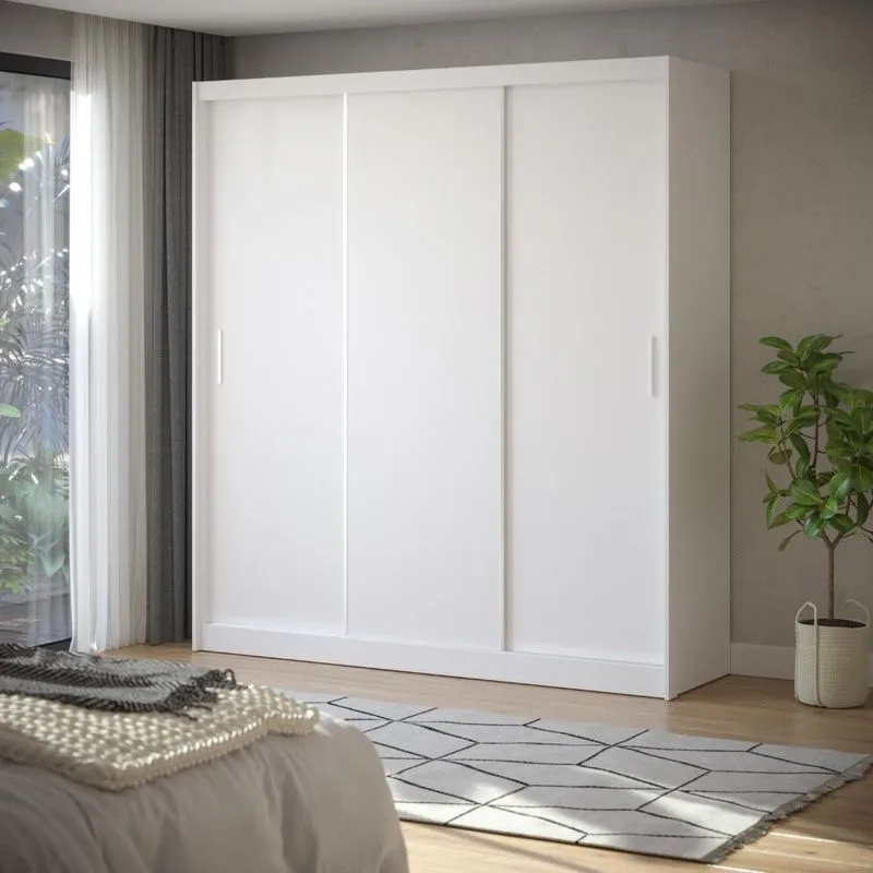 Guarda Roupa Casal 3 Portas de Correr Muriqui Maxx CabeCasa MadeiraMadeira Branco