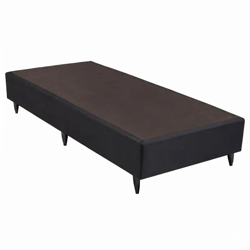 Base Sommier Camurça Solteiro 78x188x23cm Ortobom Preto