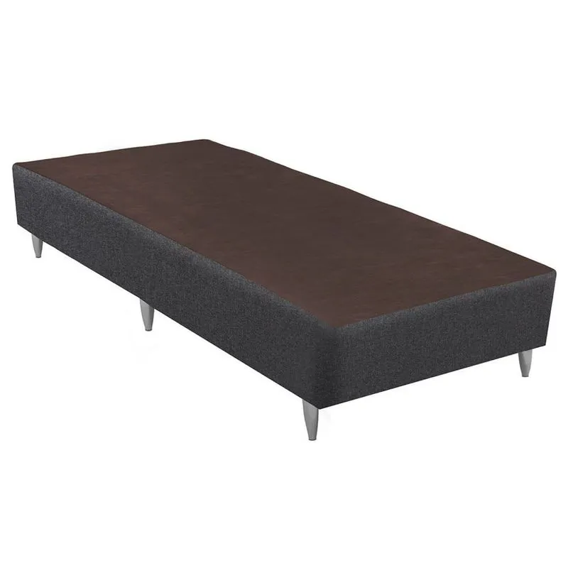 Base Sommier Linho Solteiro 88x188x23cm Ortobom Cinza