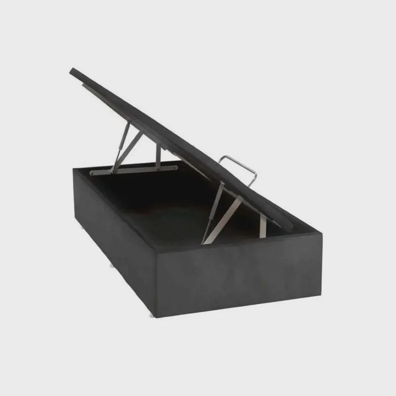 Base Baú Phy Camurça Solteiro 88x188x39cm Ortobom