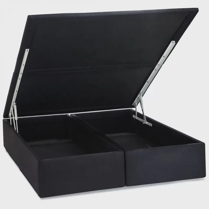 Base Baú Physical Corino Queen 158x198x39cm Ortobom