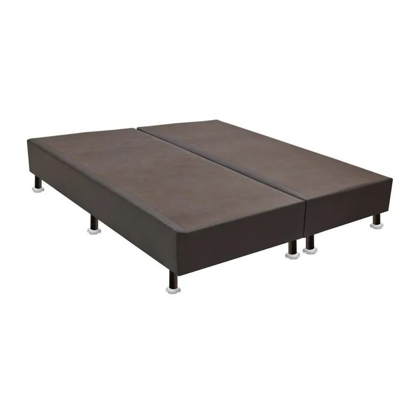 Base Sommier Corino Queen 158x198x30cm Ortobom Marrom Marrom
