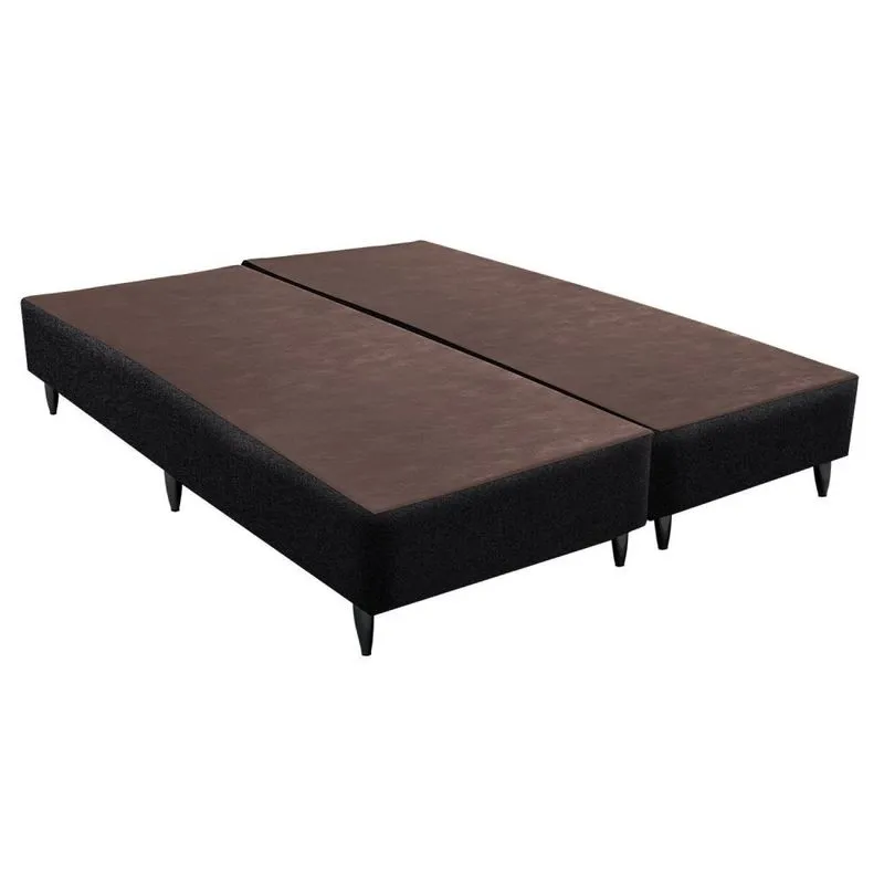 Base Sommier Linho Queen 158x198x30cm Ortobom Preto