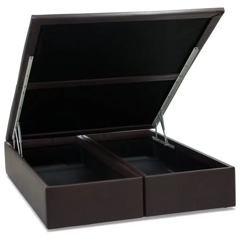 Base Baú Corino Queen 158x198x39cm Ortobom Marrom