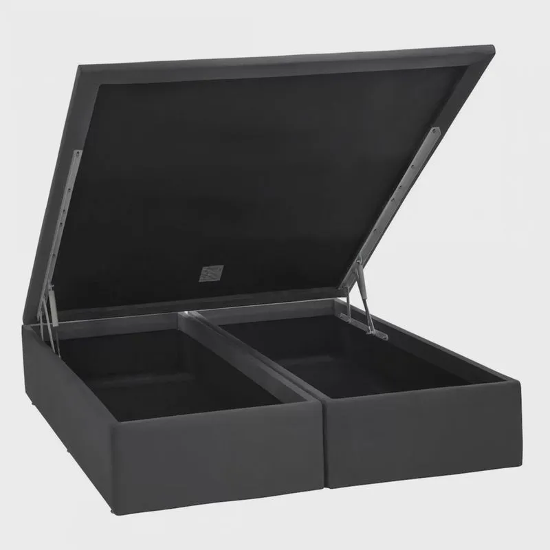 Base Baú Physical Camurça Queen 158x198x39cm Ortobom