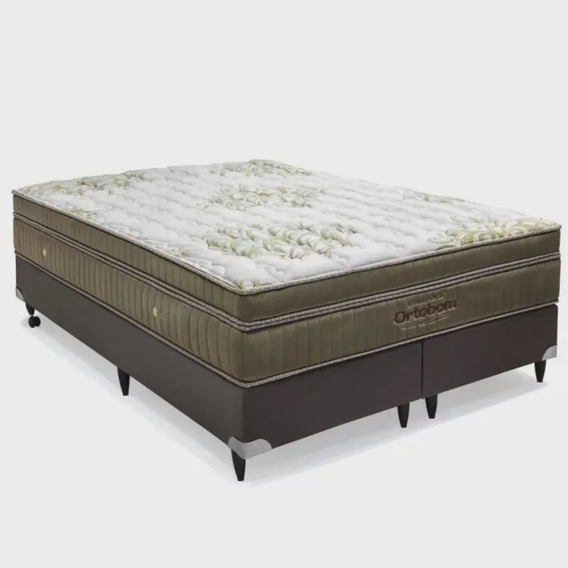 Cama Box Super King Ortobom Gold Ultra Gel Super 193x203x32cm Ortobom