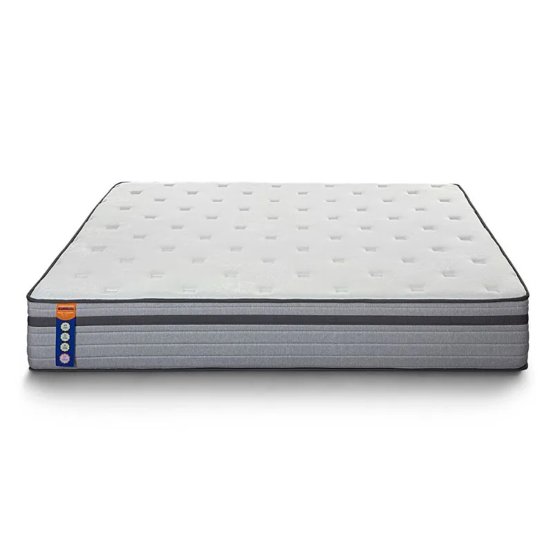 Colchão Casal Molas Ensacadas 138CMX31CMX188CM Luna CabeCasa MadeiraOriginals Cinza Branco Madeiramadeira Cinza/Branco