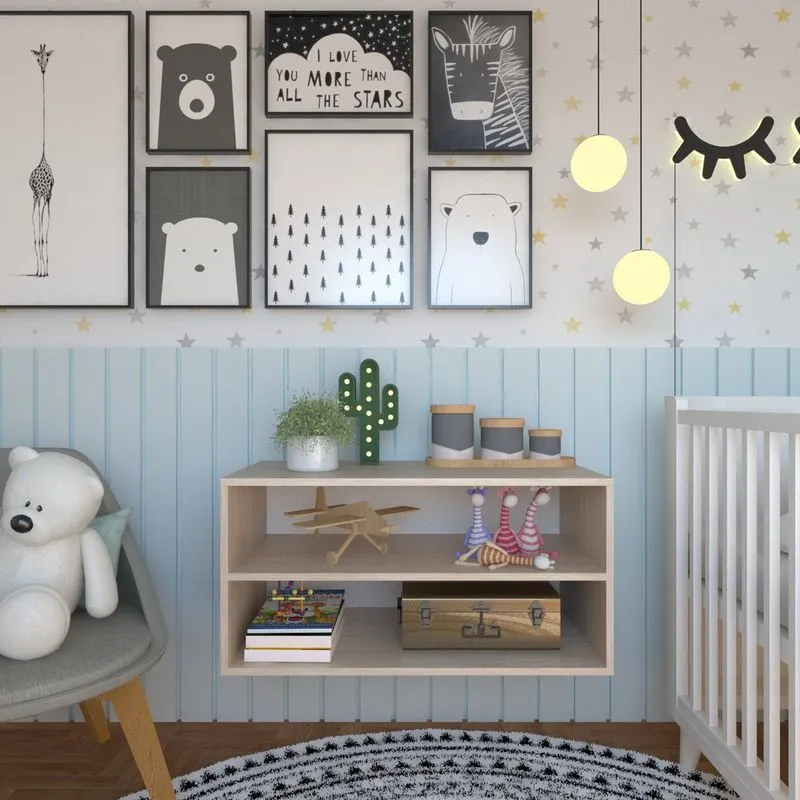 Nicho Com Prateleira Quarto Infantil Geneve