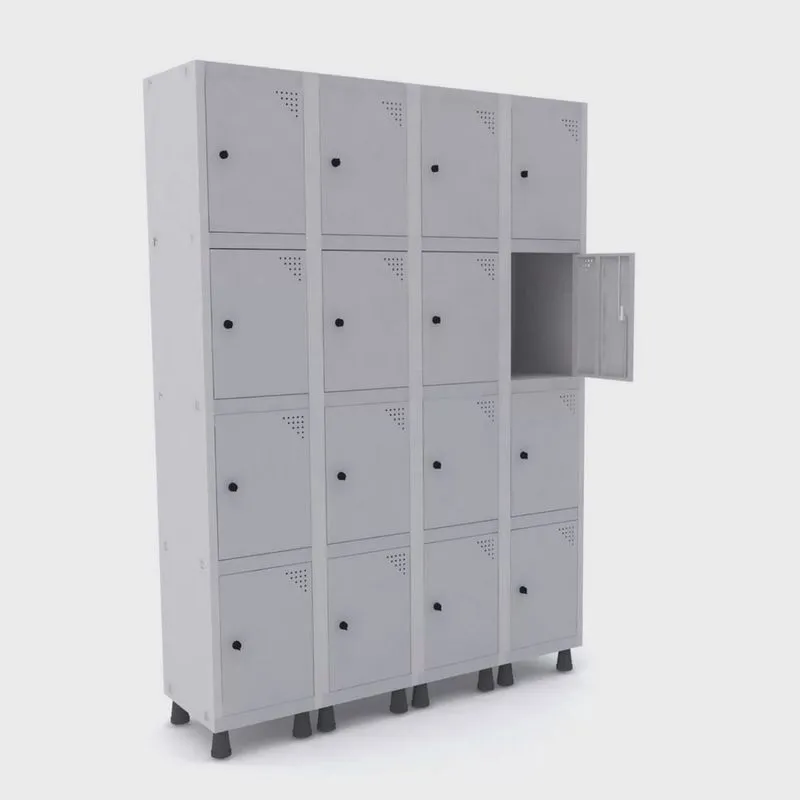 Armário Guarda Volume Locker Roupeiro 16 Portas Aço grp 504/16