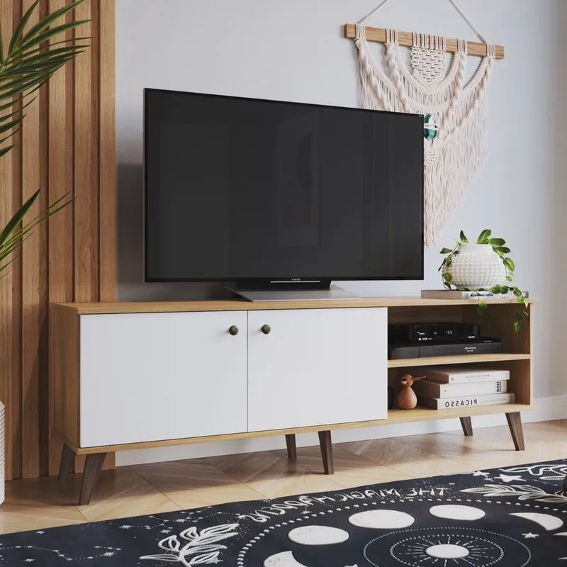 Rack para TV até 65 Polegadas com Pés Retro Rk530