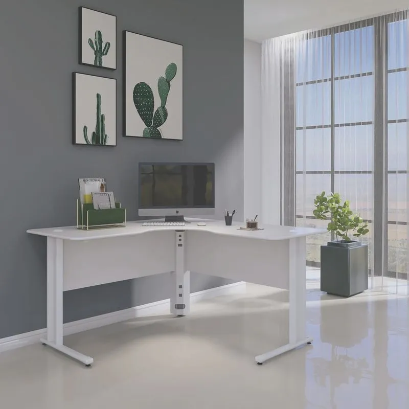 Mesa para Escritório em L Estação de Trabalho ETP1515 Maxxi