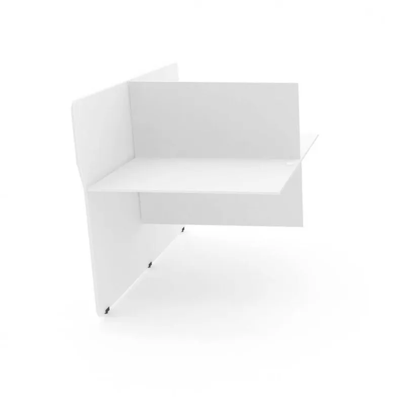 Mesa Estação De Telemarketing Dupla Maxxi Branco Branco