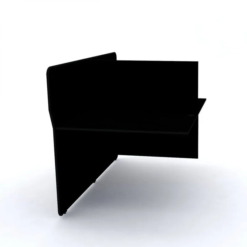 Mesa Estação De Telemarketing Simples Complemento Etsc-04 Maxxi Preto Preto