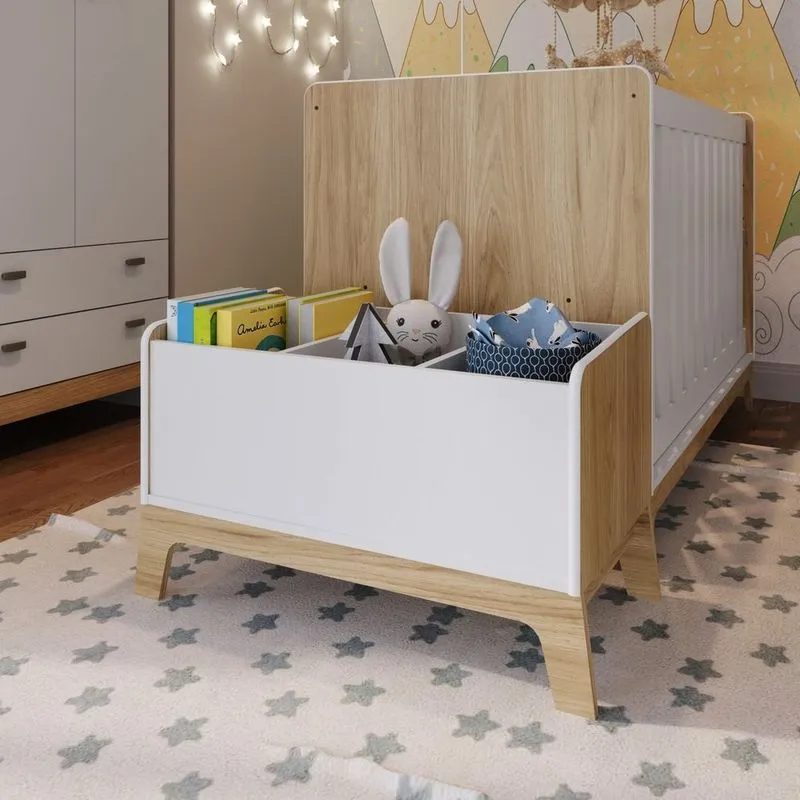 Caixa Brinquedos E Livros Linha Favo Mel Itapuã Branco