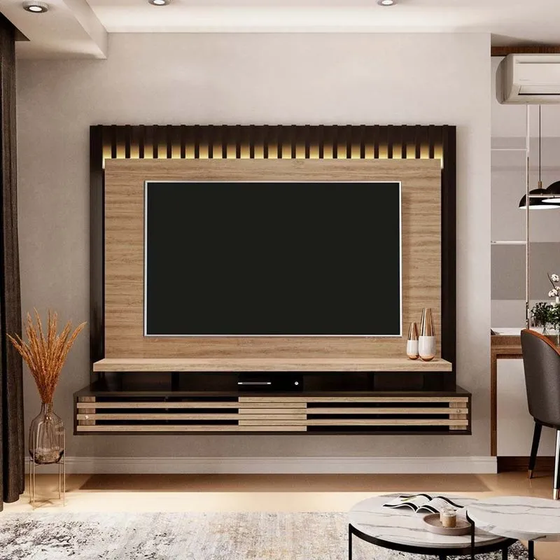 Bancada Suspensa Frizz Presence 2.0 Madetec TITÂNIO/CARVALHO