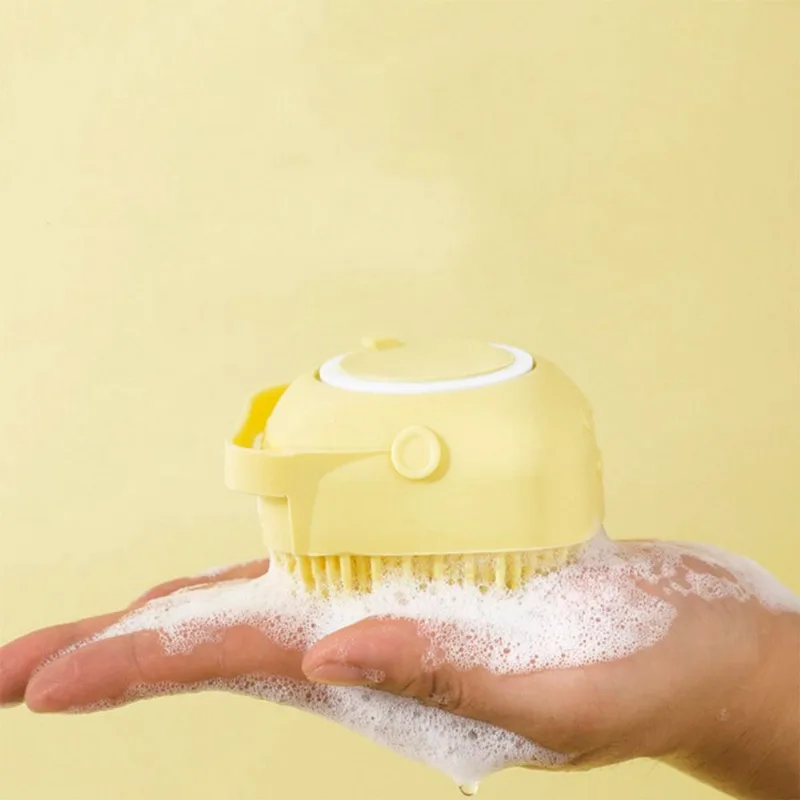 Escova De Silicone Para Banho Com Dispenser Am - 80ml