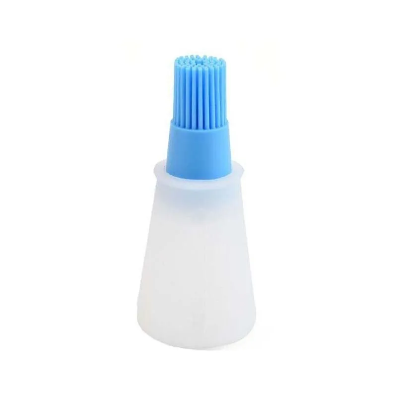 Pincel Silicone C/ Reservatório Óleo Azeite Jogo 2 Un.