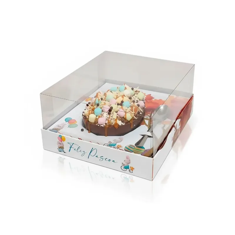 Caixa para Ovo de Pascoa Colher Ajustavel Outono Joy Pack 230x190x40mm 250g a 500g Unidades