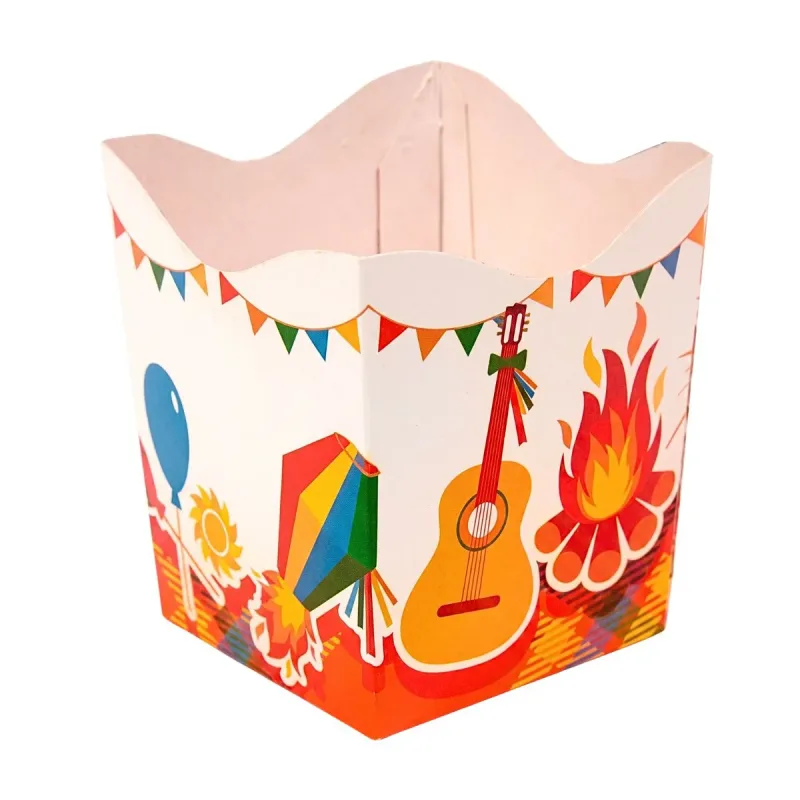 Cachepo Junina Violao Joy Pack 140x140x160mm