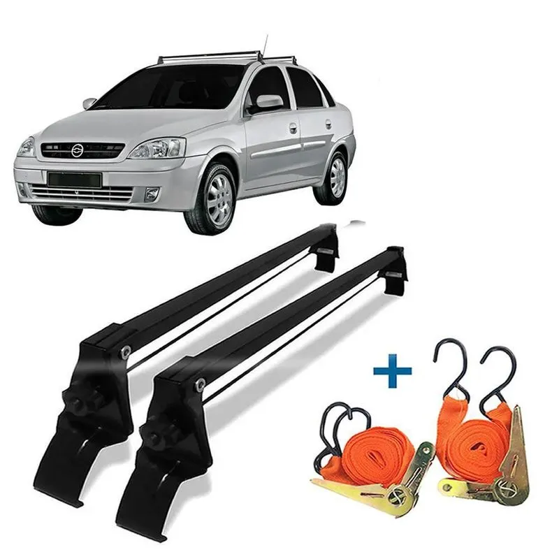 Rack Teto Corsa Frente Montana Hatch Sedan 2 Cintas Catraca