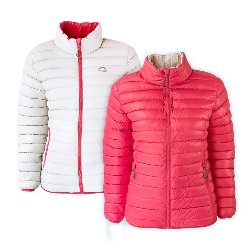Jaqueta Feminina Goose Down Puffer Kailash G / Rosa