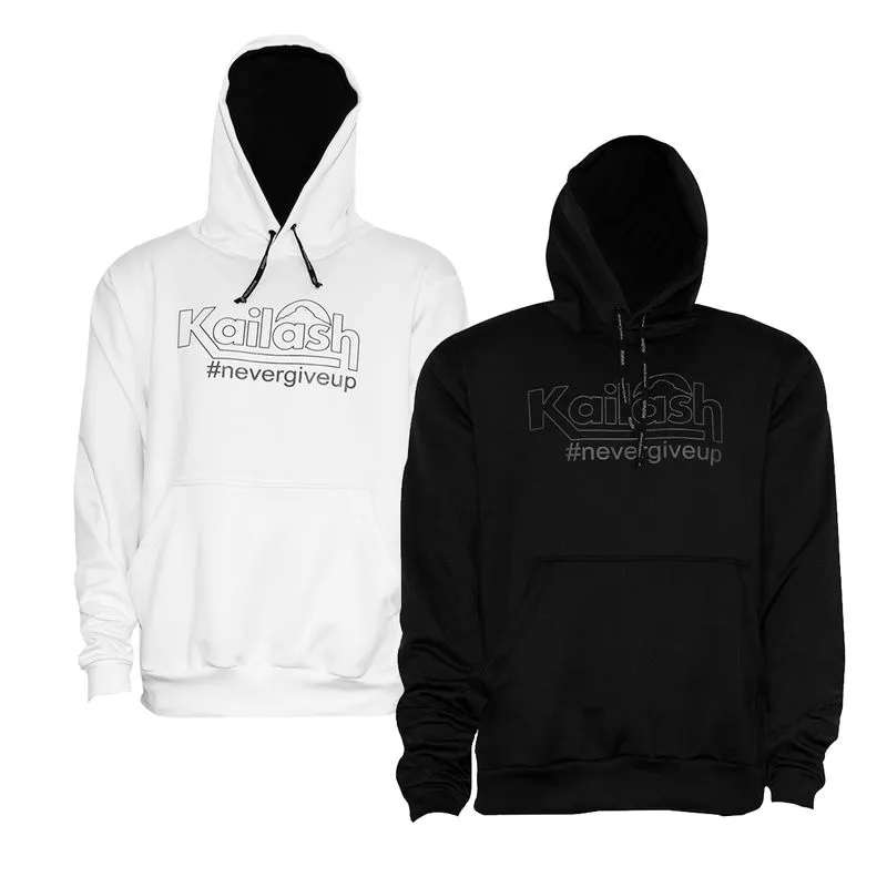Moletom Fleece MID Hoodie masc Kailash M / Preto