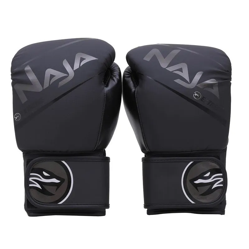 Luva Naja Extreme Boxe E Muay Thai Luva - Preto/cinza