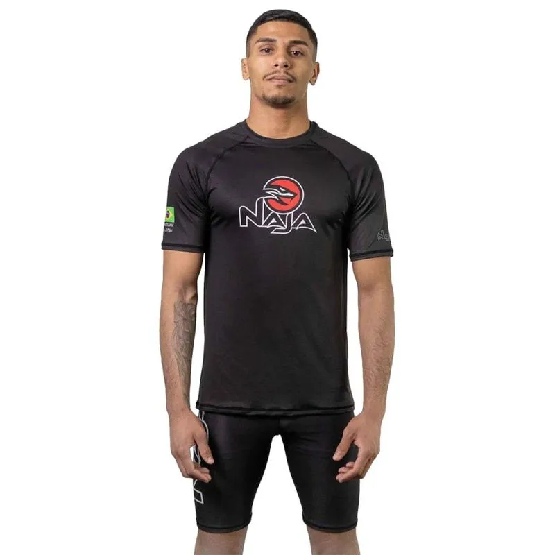 Camisa Naja Rash Guard Snake Manga Curta Masculina