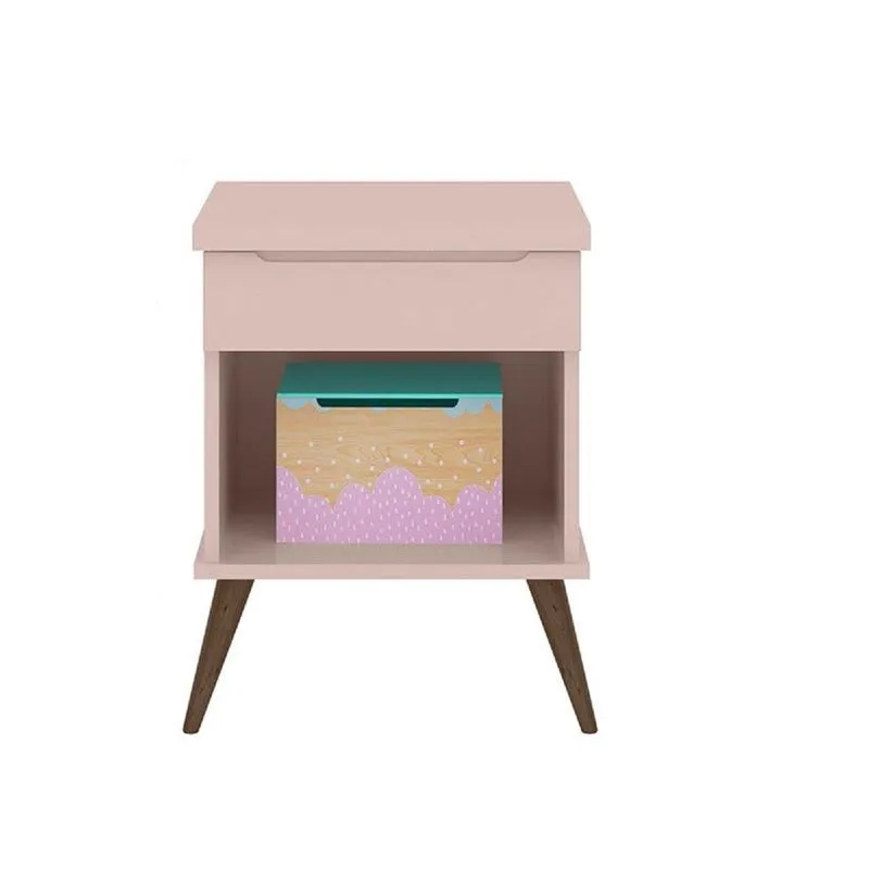 Mesa de Apoio Pés Palito Retrô Meli 100% mdf Rosê