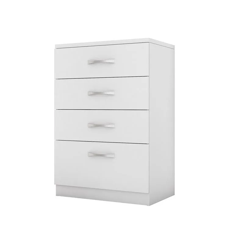 Cômoda Astral 4 Gavetas Branco - Mercado dos Móveis