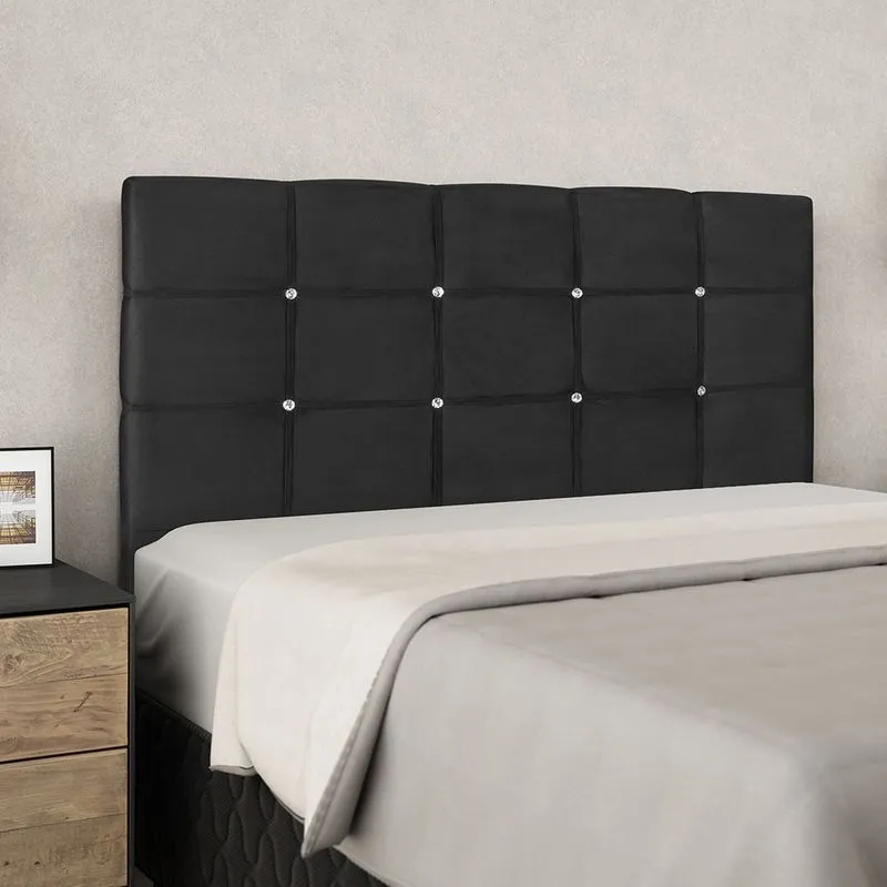 Painel de Cabeceira Clean 140cm para Quarto Preto - az Decor