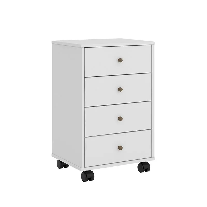 Gaveteiro para Escritório Home Office Presence Branco