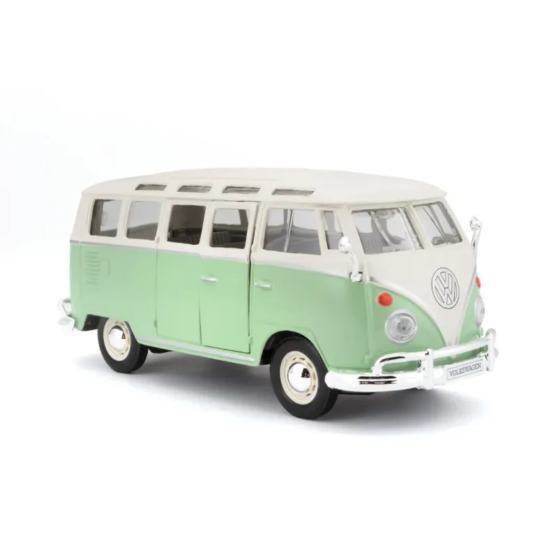 Miniatura Volkswagen Van Samba-Verde-1:24