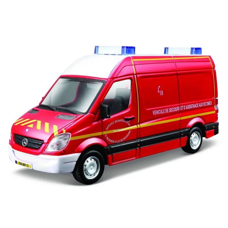 Miniatura de Caminhão - Mercedes-Benz Sprinter 1:48-Bburago