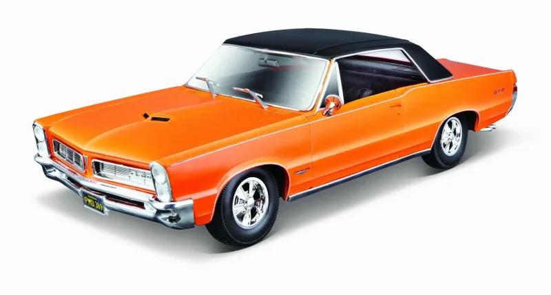 Miniatura 1965 Pontiac GTO Laranja - Miniatura em Metal 1:18