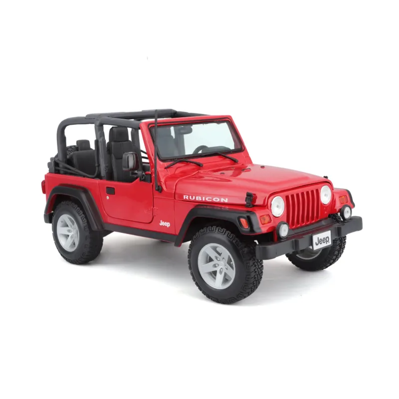 Miniatura Jeep Wrangler Rubicon - Vermelho - 1:18