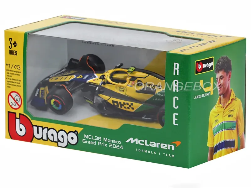 Carrinho F1 - Escala 1:43 - Lando Norris - Edição Senna