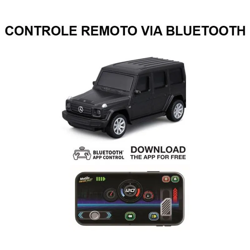 Carrinho De Controle Remoto Bluetooth -Mercedes Benz G-Class