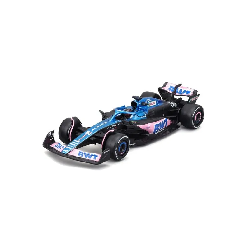 Carrinho de Fórmula 1 Bwt Alpine F1 Team A523 (2023) - 1:43